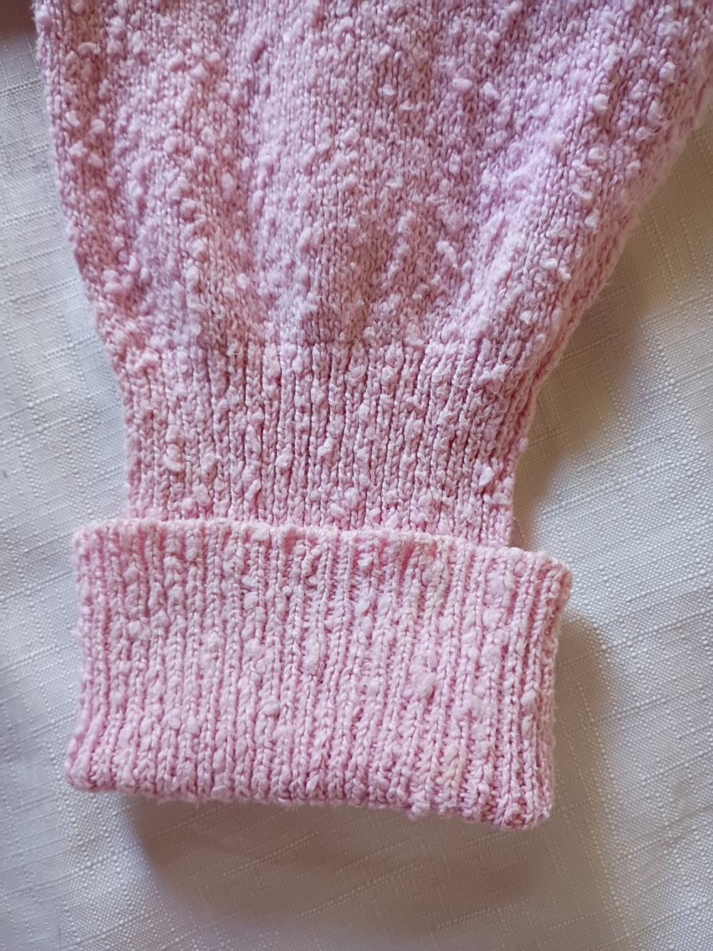 Free  People Oversize  Pink Textured Button-Front Cardigan Size M - Picture 14 of 15
